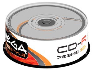 FREESTYLE CD-R 700 MB 52X KUCHEN 25 STÜCK OMEGA 566654 OMEGA